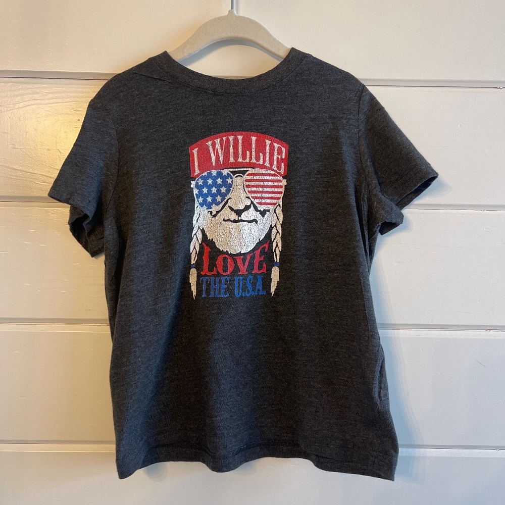 Boys I Willie love the USA t-shirt